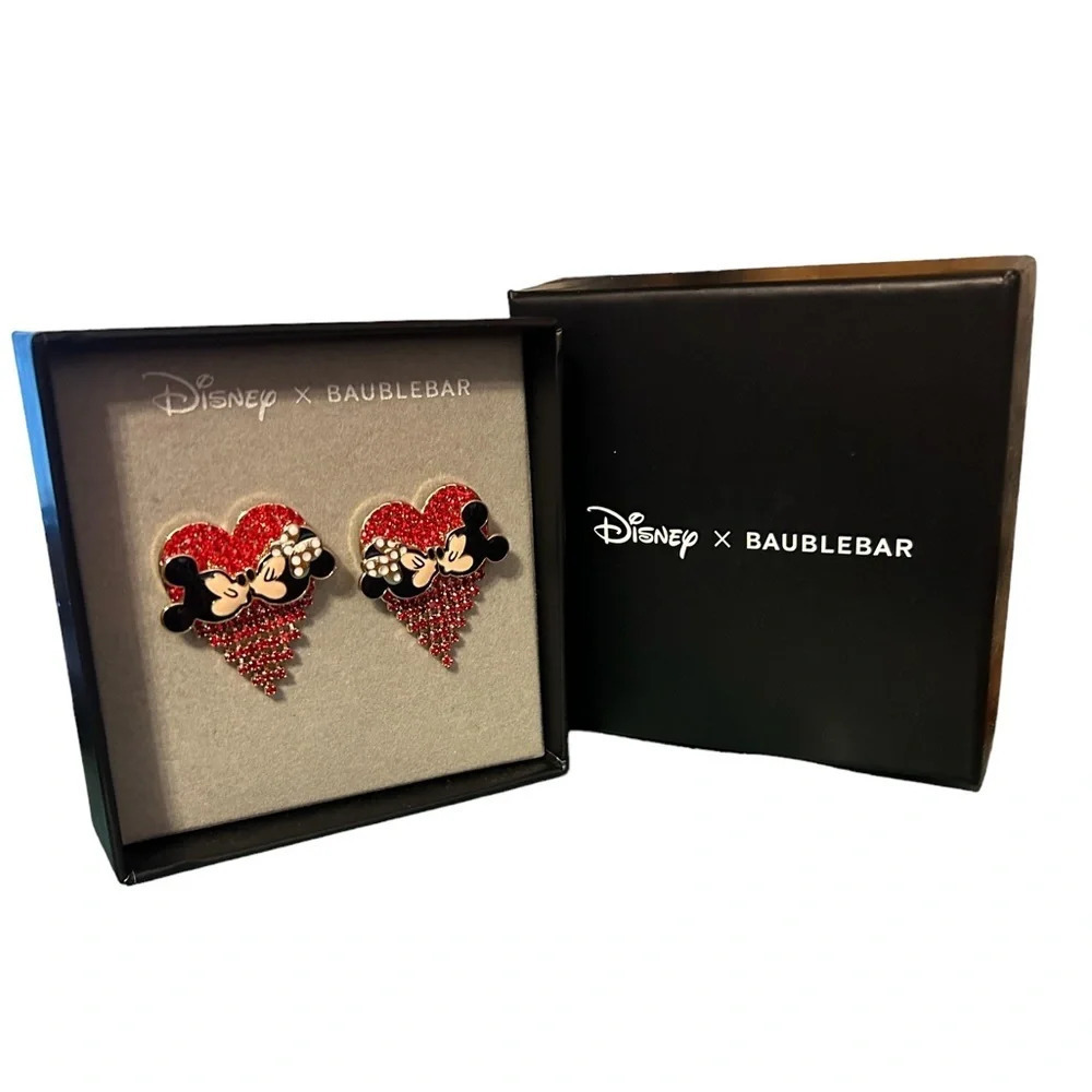 NIB DISNEY X BAUBLEBAR MICKEY MINNIE EARRINGS